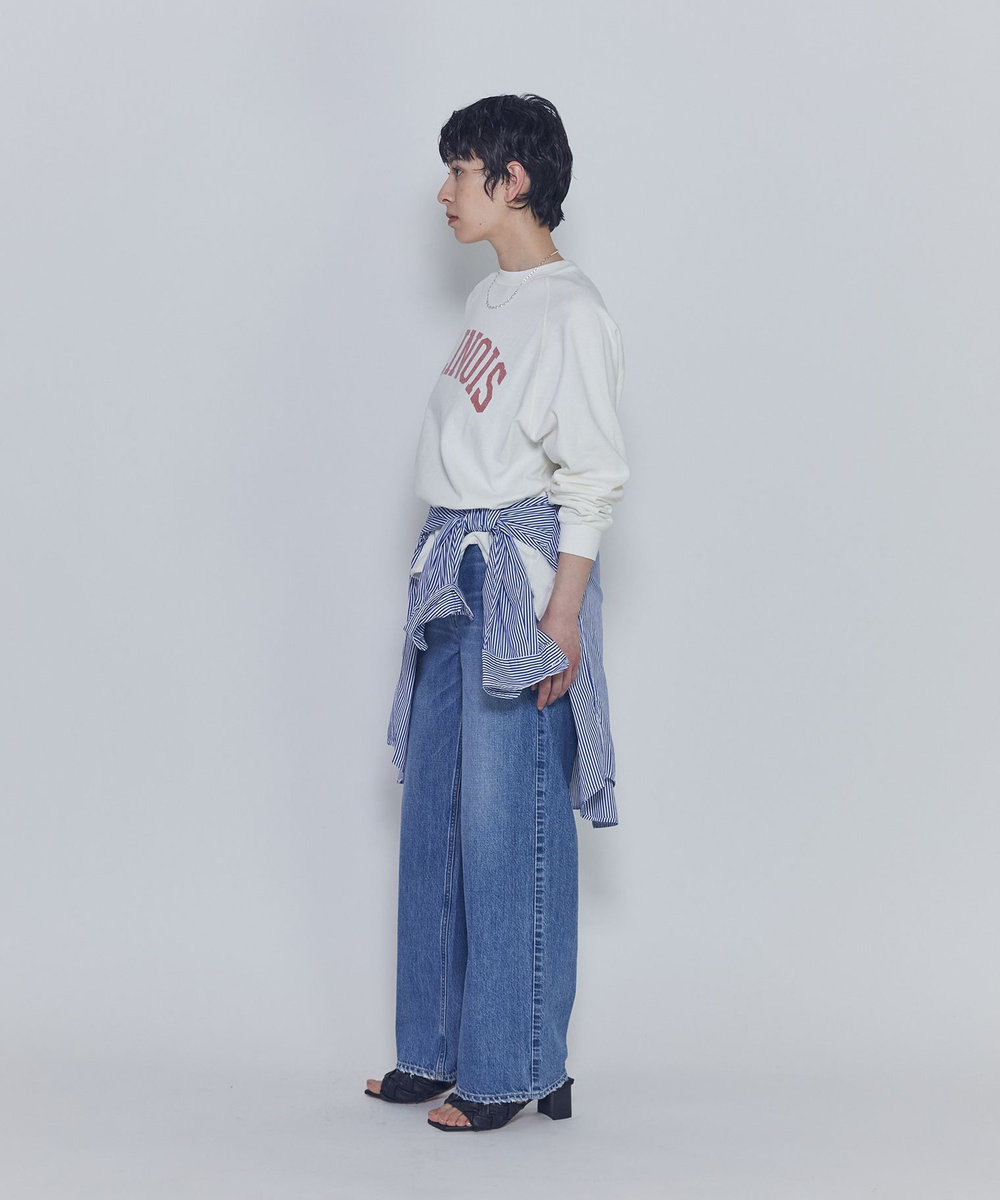 1er Arrondissement 【WEB限定】＜REMI RELIEF(レミ レリーフ)＞ロゴスウェット オフホワイト