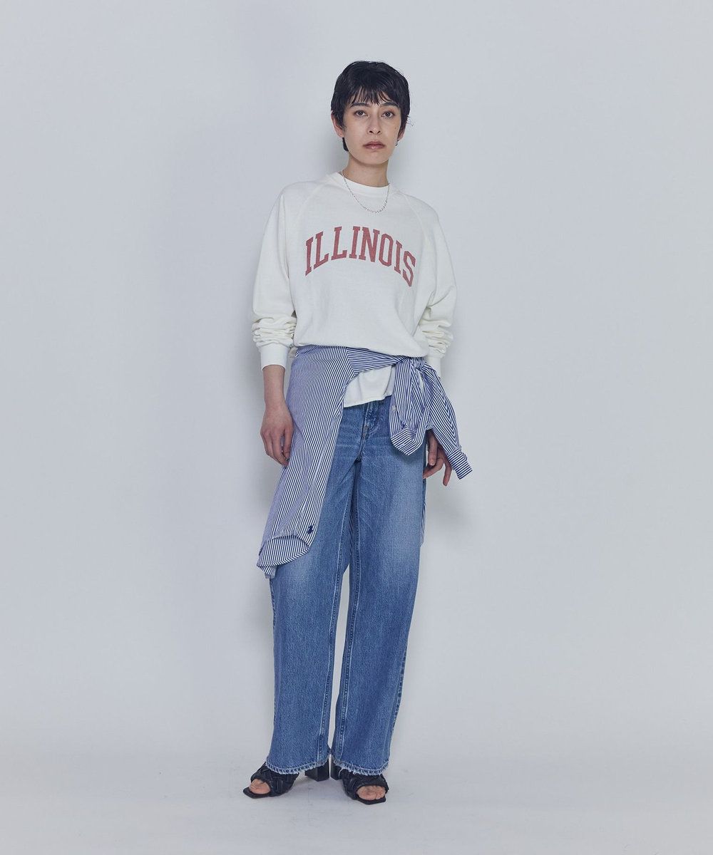1er Arrondissement 【WEB限定】＜REMI RELIEF(レミ レリーフ)＞ロゴスウェット オフホワイト