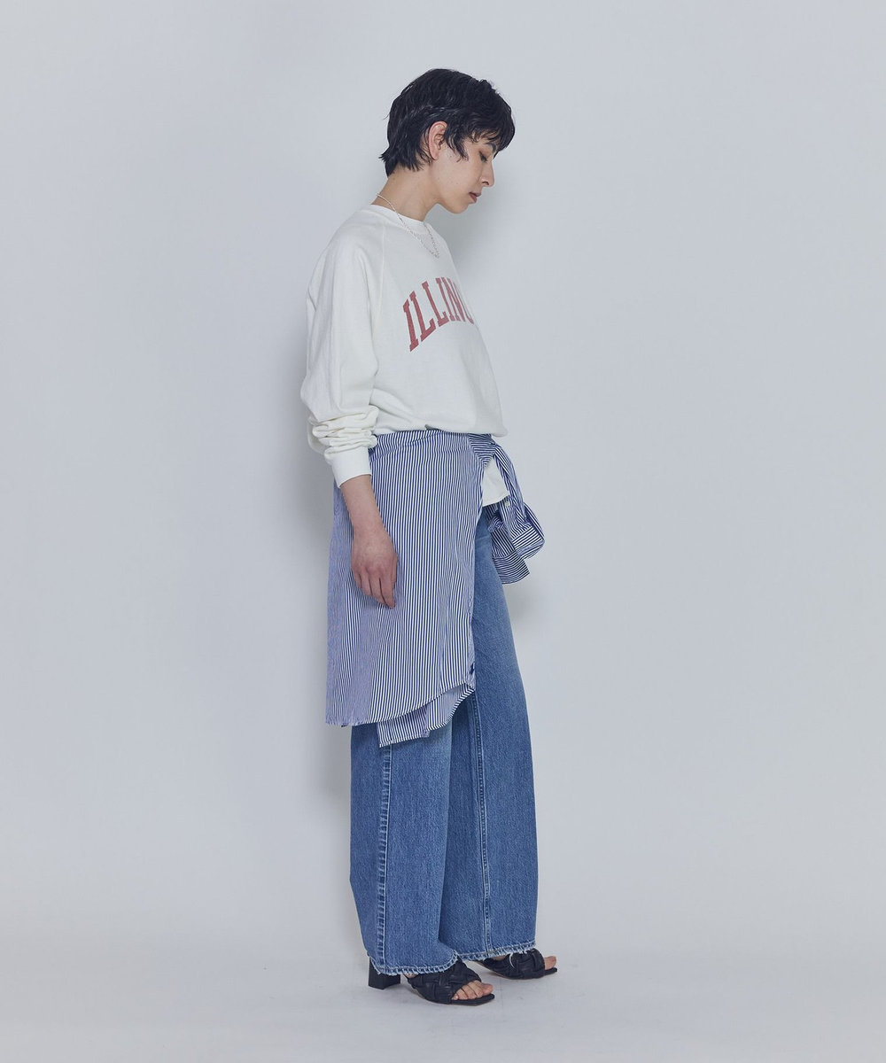 1er Arrondissement 【WEB限定】＜REMI RELIEF(レミ レリーフ)＞ロゴスウェット オフホワイト