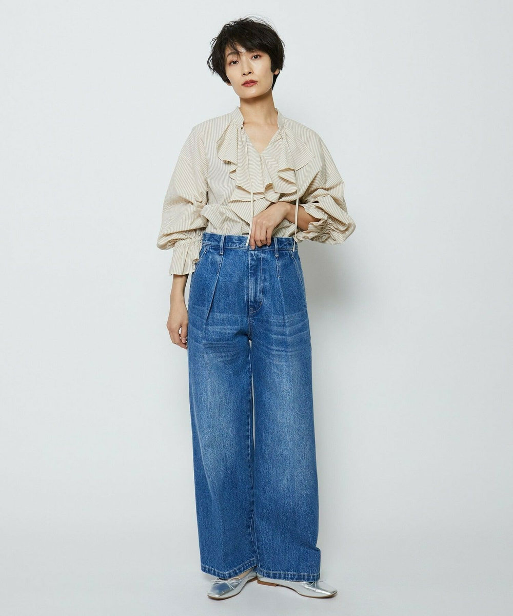 feerique feerique コードボイルラッセルブラウス ベージュ