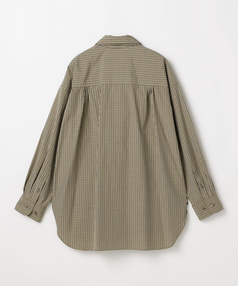DÉPAREILLÉ CHECK BROAD BOW SHIRT / チェックブロードボウシャツ ブラウン