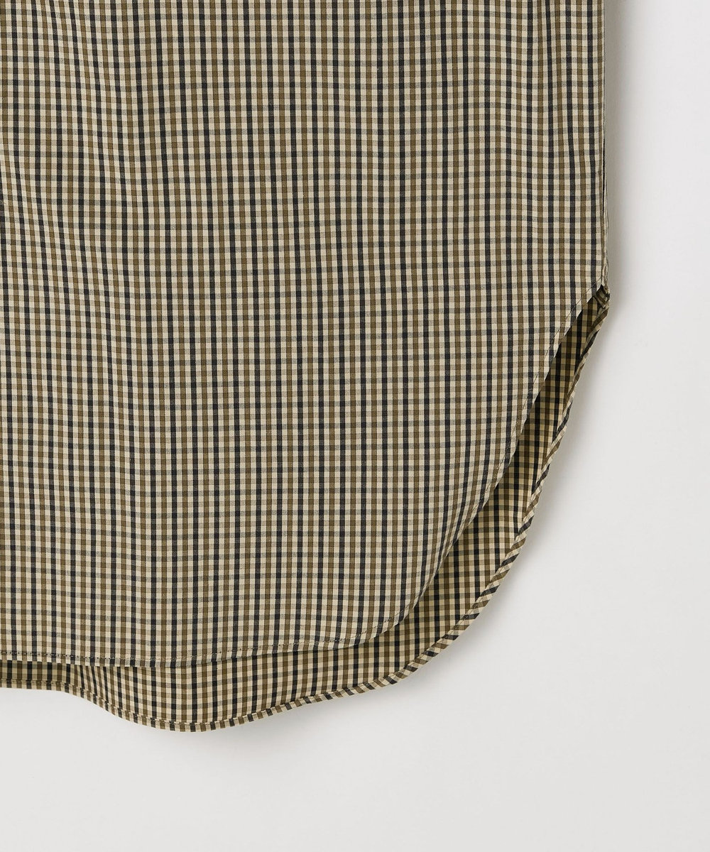 DÉPAREILLÉ CHECK BROAD BOW SHIRT / チェックブロードボウシャツ ブラウン