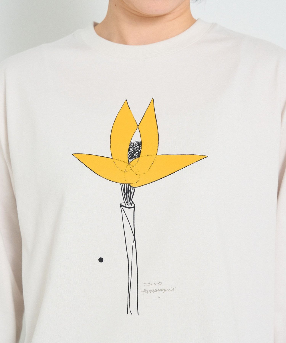 congés payés ADIEU TRISTESSE ichiro yamaguchi.長袖Tシャツ ライトグレー