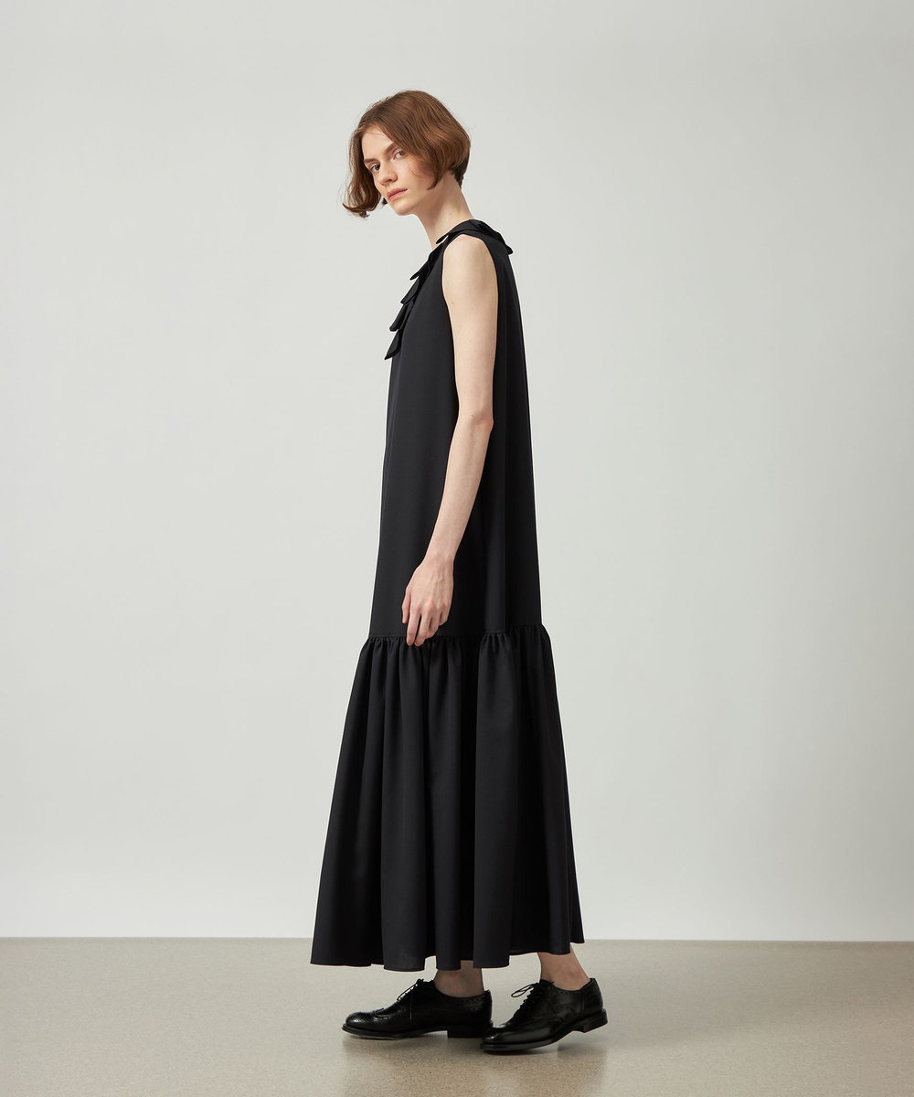 DÉPAREILLÉ TROPICAL WOOL DRESS / トロピカルウールドレス ネイビー