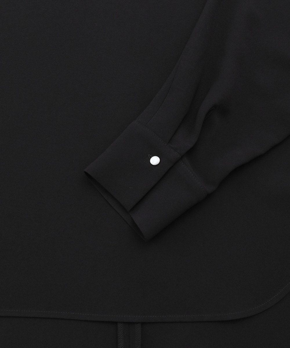 1er Arrondissement ダブルクロスドルマンブラウス ブラック