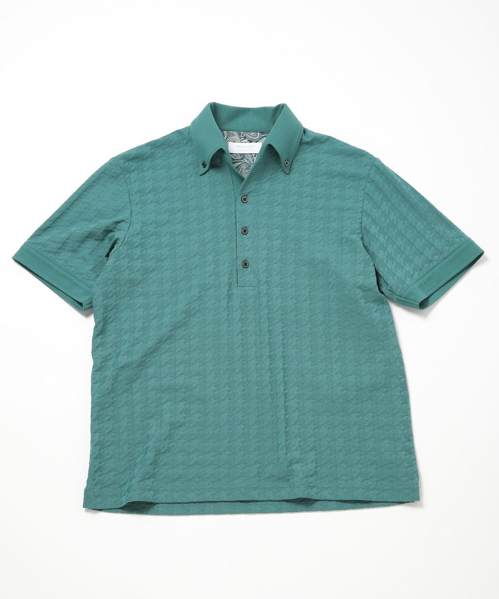 MEN'S BIGI 【ACTIVE TAILOR】リンクスジャカードポロシャツ グリーン