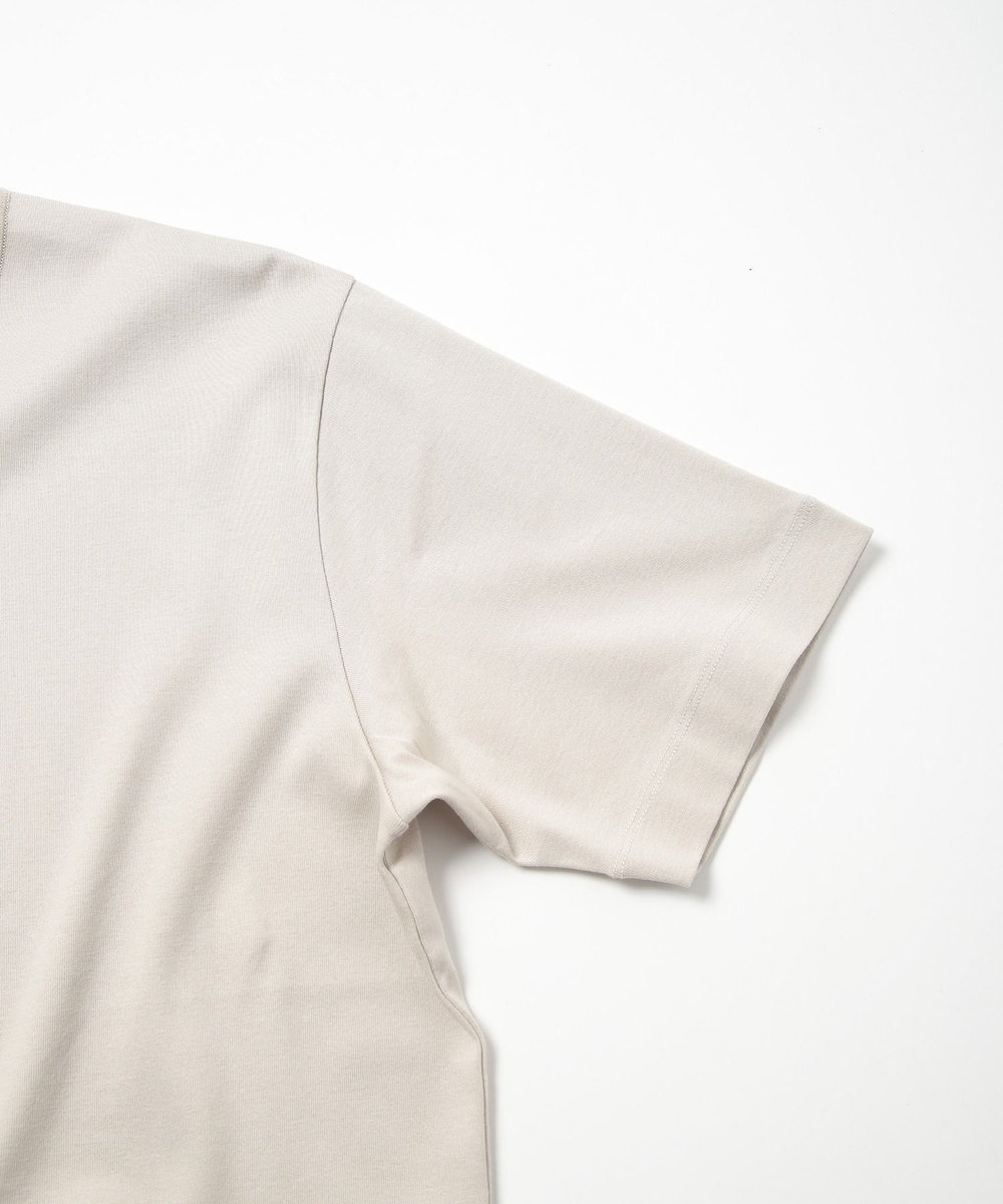 MEN'S BIGI 60/2マーセライズジャージクルーネックTEE ベージュ