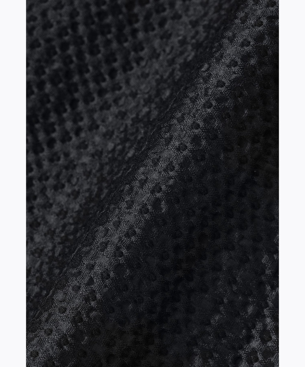 DÉPAREILLÉ COTTON SILK JACQUARD GILET / コットンシルクジャガードジレ ダークネイビー