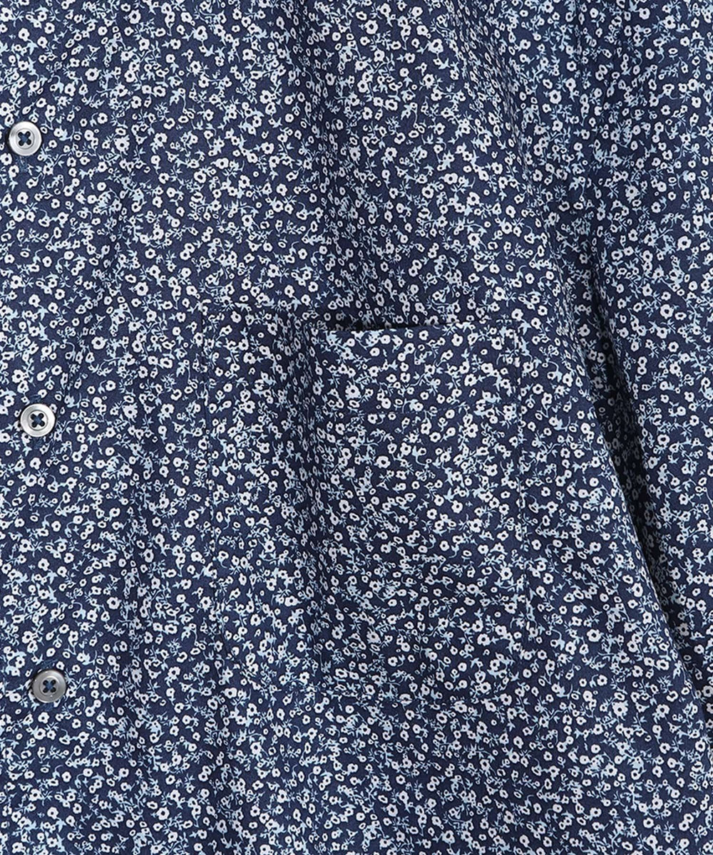 MEN'S BIGI 【ACTIVE TAILOR】 コットンドレスハーフスリーブシャツ ネイビー