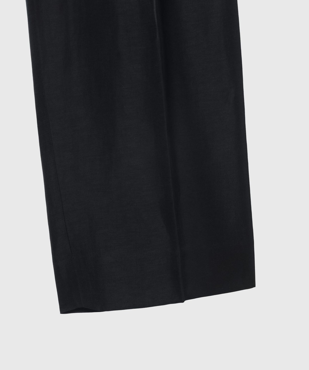 DÉPAREILLÉ TRIACETATE LINEN WAIST BELT PANTS / トリアセテートリネンウエストベルトパンツ ネイビー