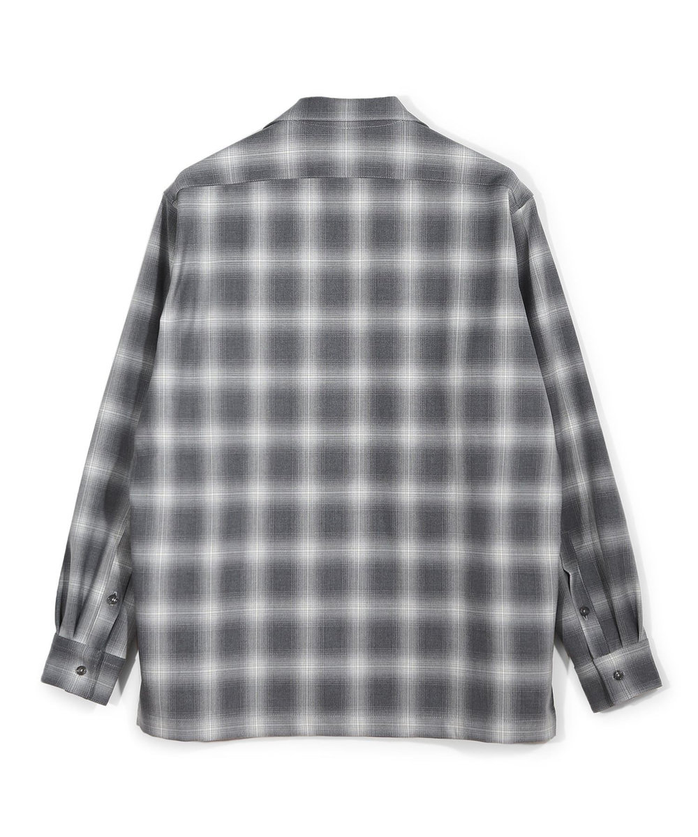 MEN'S BIGI ダブルポケットオンブレーチェックシャツ＜ストレッチ＞ グレー系その他