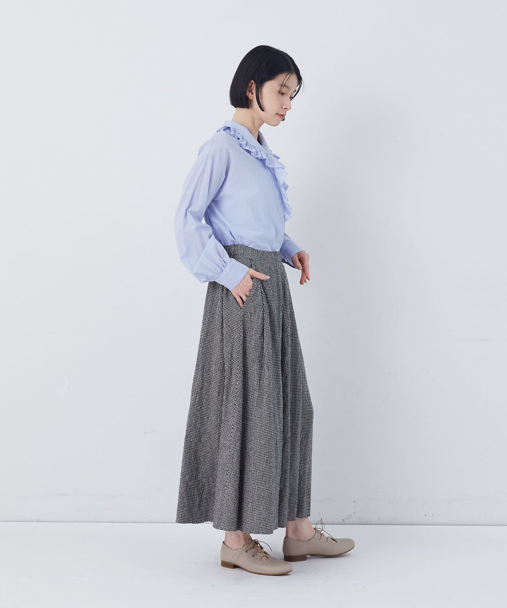 congés payés ADIEU TRISTESSE 【FAVE】タックAラインスカート ブルー系その他