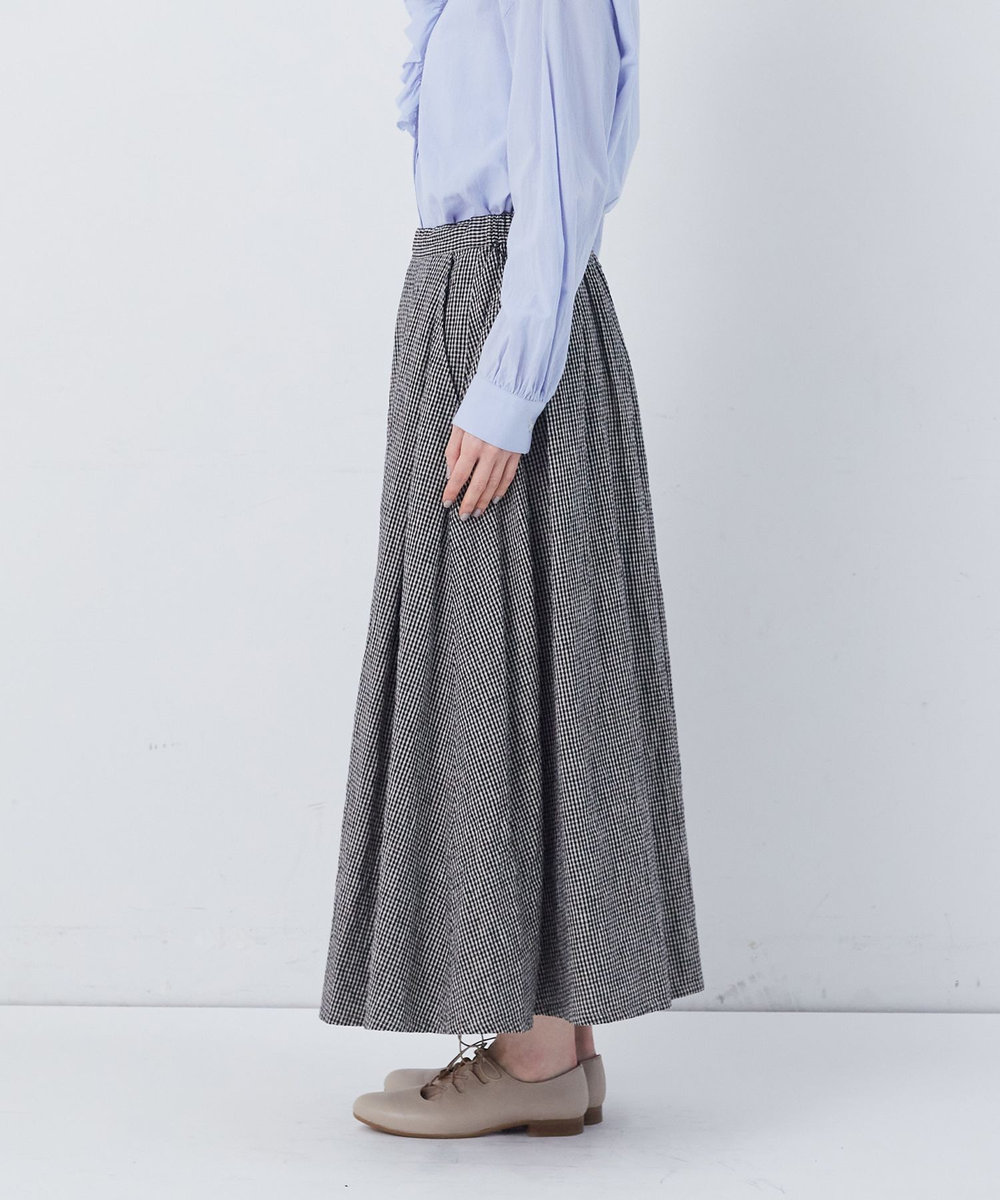 congés payés ADIEU TRISTESSE 【FAVE】タックAラインスカート ブルー系その他