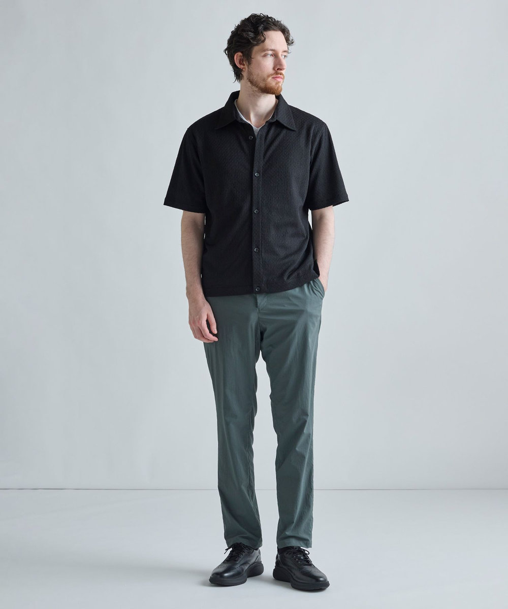 MEN'S BIGI シアージャカード レギュラーカラーシャツ ホワイト