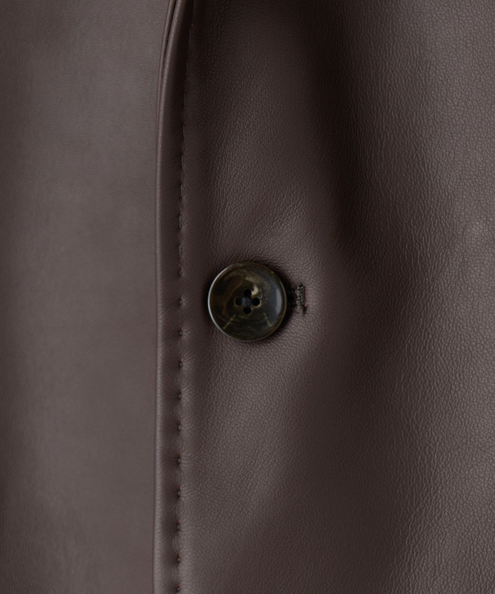 MEN'S BIGI シープレザー テーラードレザージャケット ブラウン