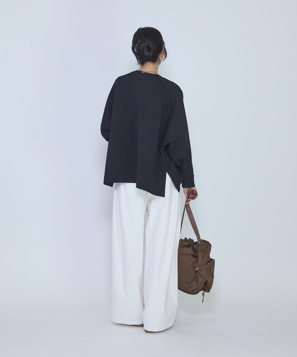 1er Arrondissement エアリーダンボールポンチョトップス ブラック