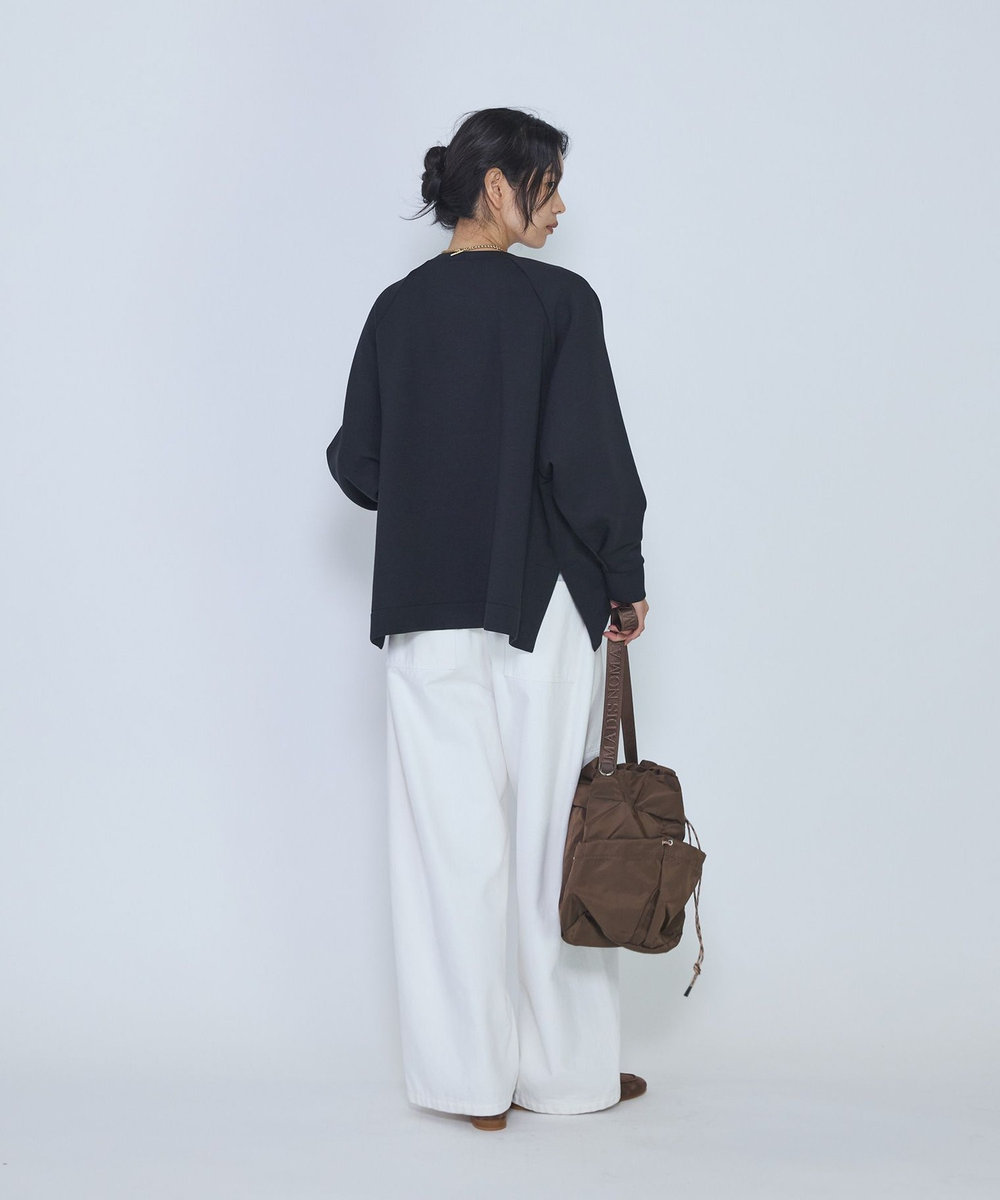 1er Arrondissement エアリーダンボールポンチョトップス ブラック