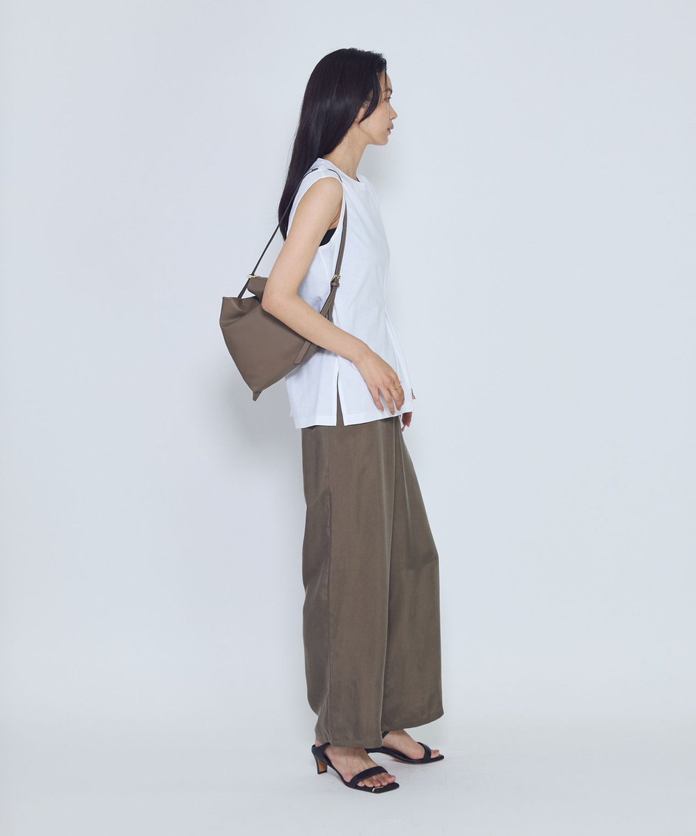 1er Arrondissement 《別注カラーあり》＜PUNTI./プンティ＞"SHADE"ショルダーバッグ グレイッシュベージュ
