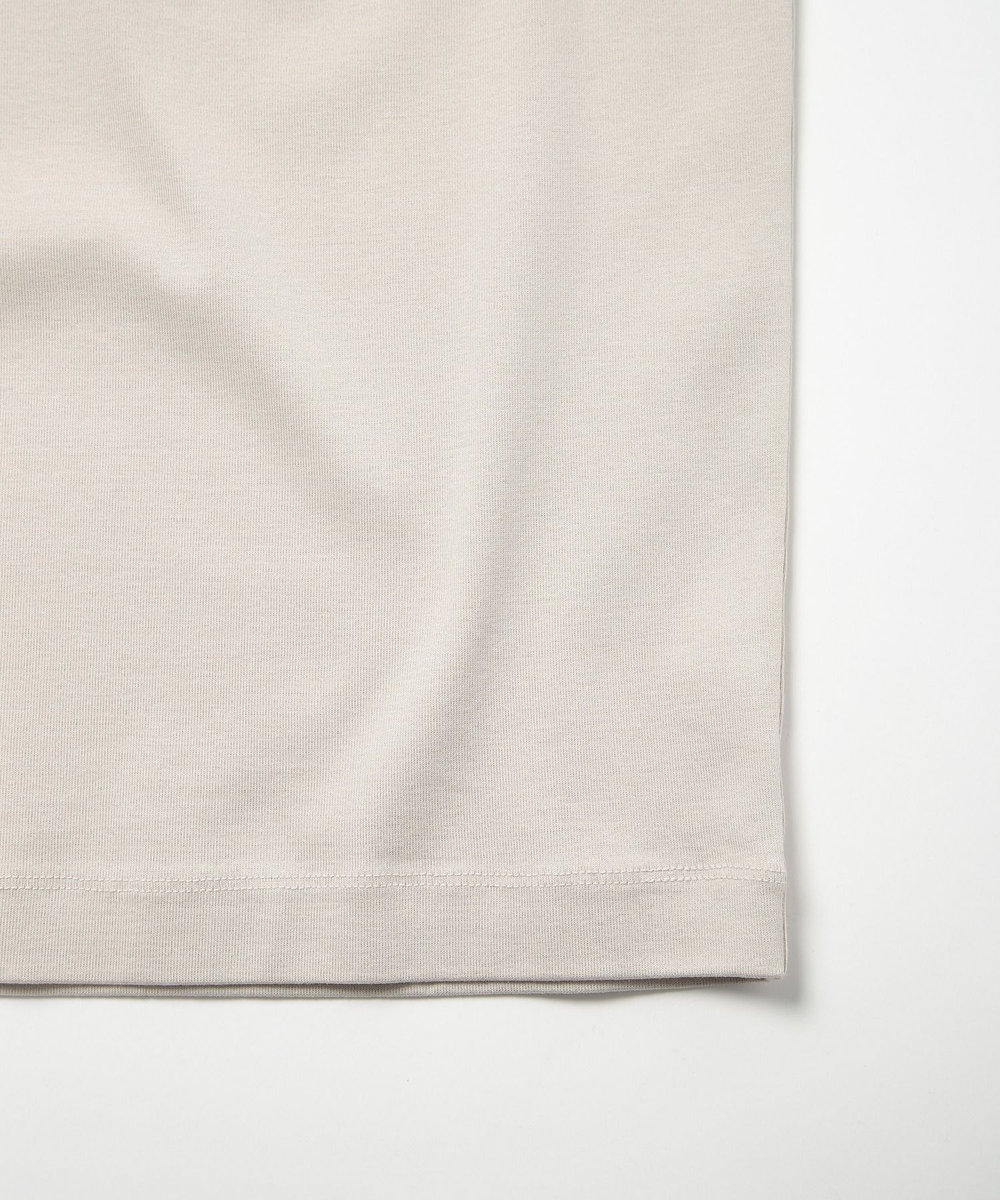 MEN'S BIGI 60/2マーセライズジャージクルーネックTEE ベージュ