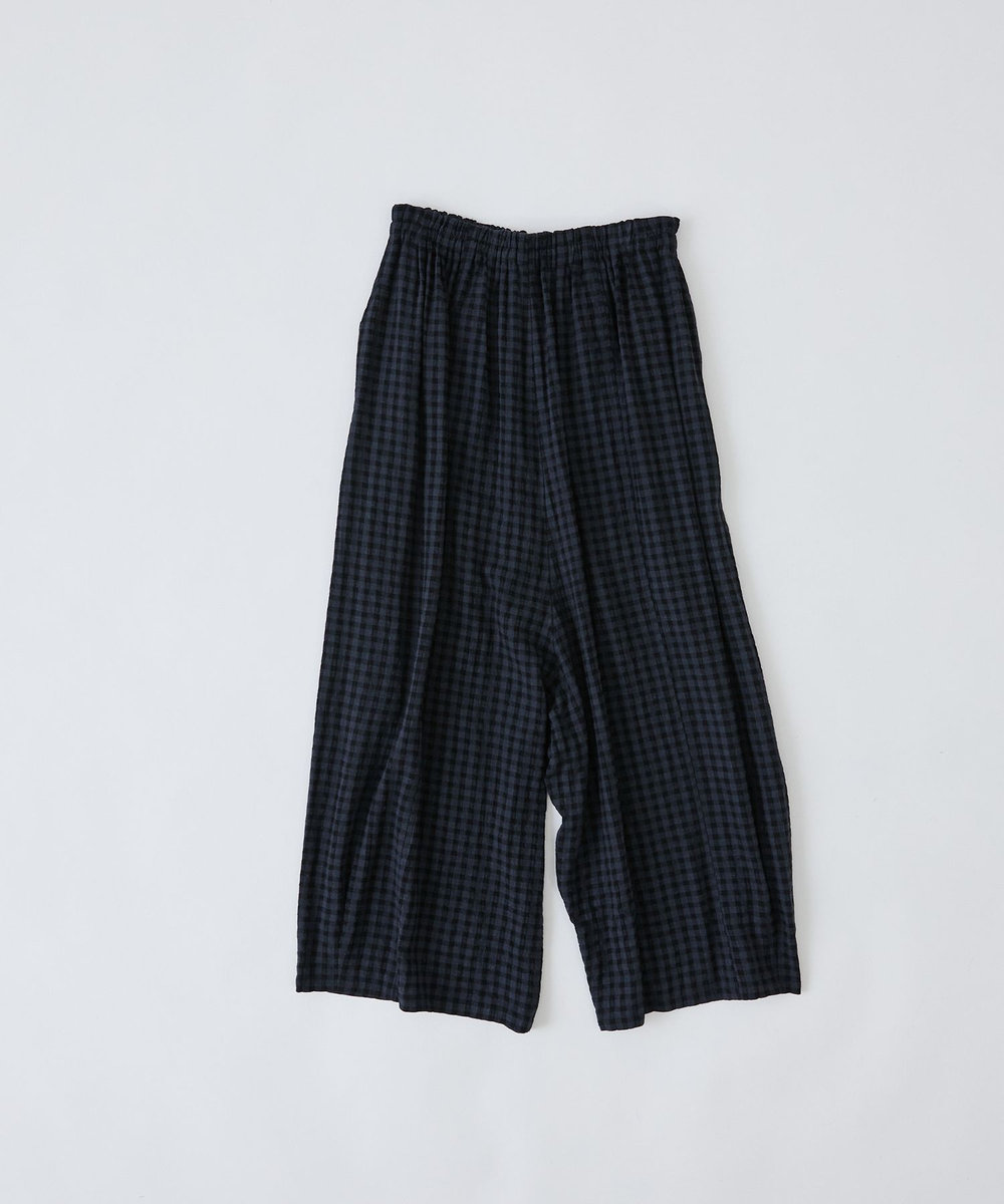 congés payés ADIEU TRISTESSE 【FAVE】シャーリングワイドロングサルエルパンツ ブルー系その他