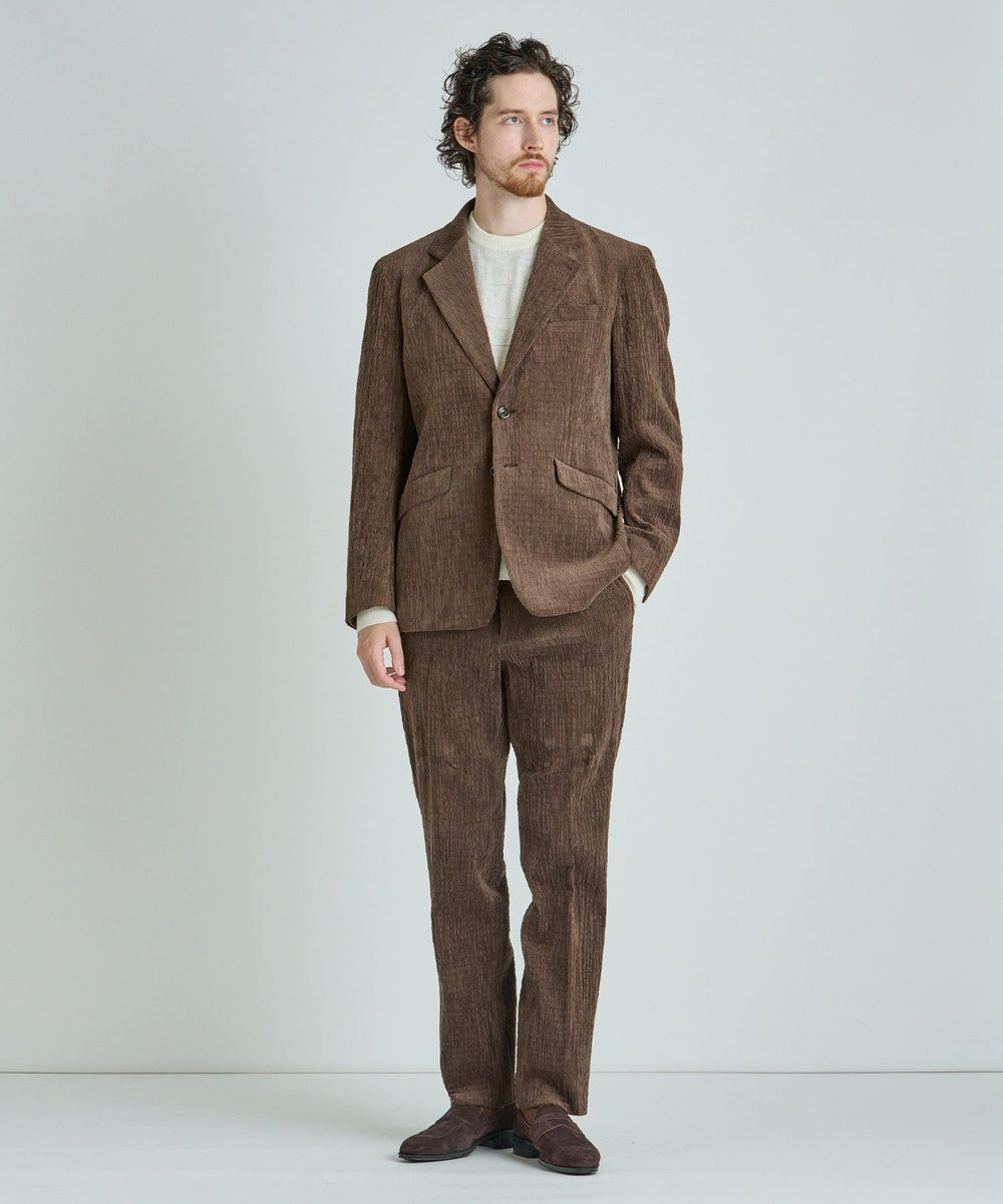 MEN'S BIGI シャーリングコーデュロイパンツ＜ストレッチ＞ ブラウン