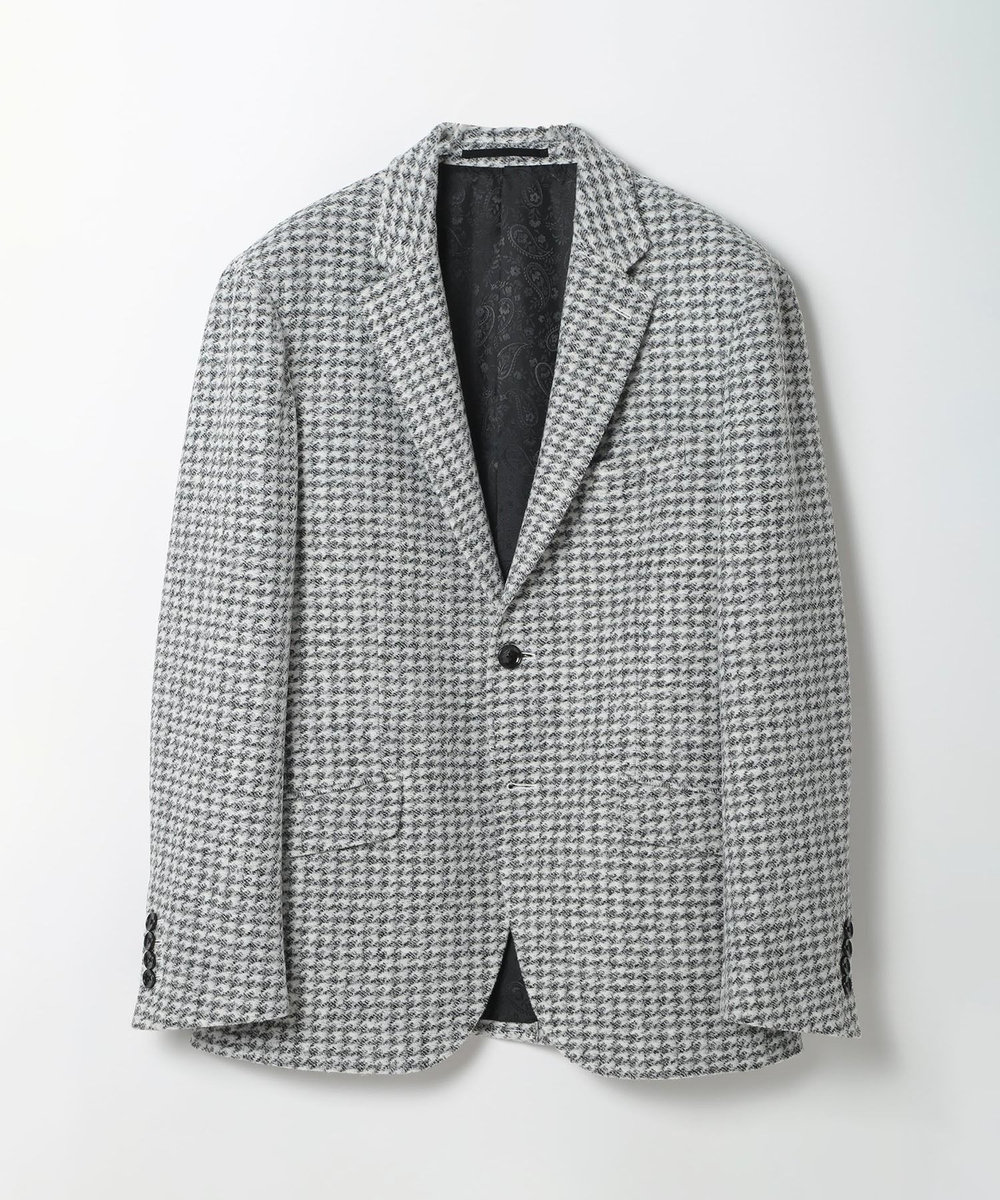 MEN'S BIGI 【RANIFICIO ROMA/ラニフィーチョローマ】ウールチェックジャージジャケット ホワイト