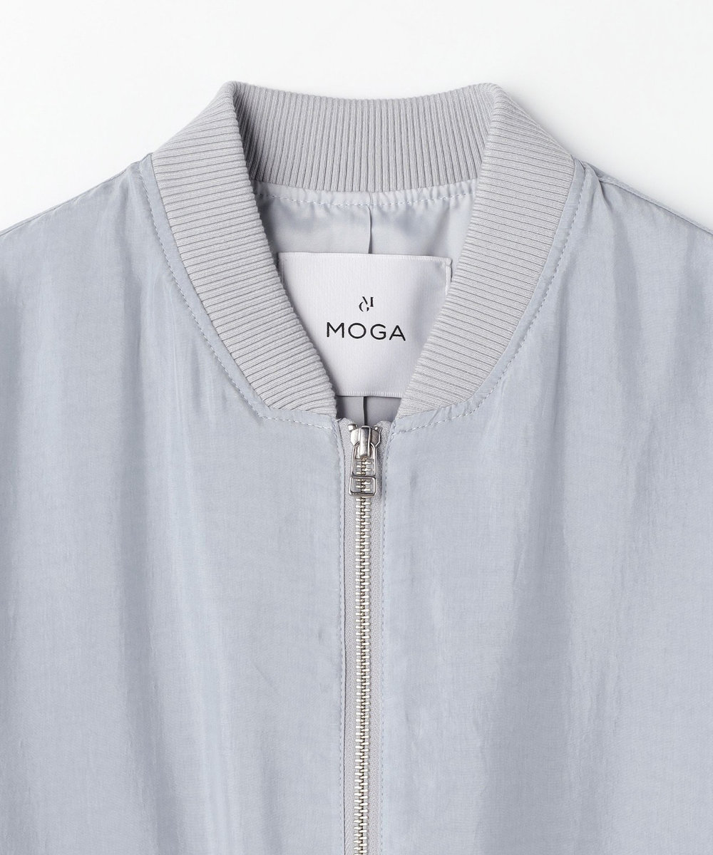MOGA フィブリルタフタブルゾン スカイブルー