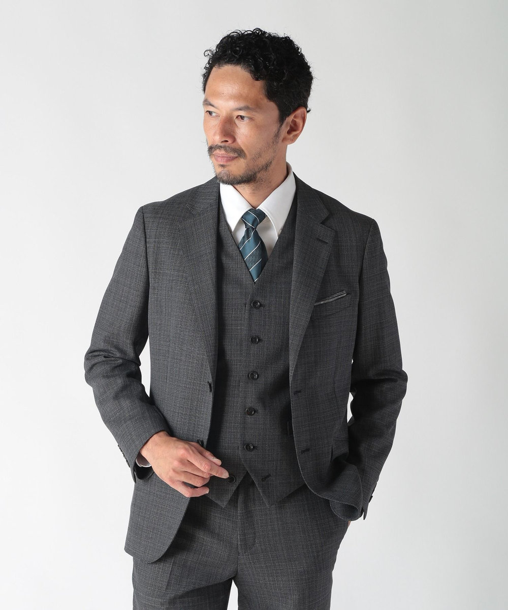 MEN'S BIGI 【ACTIVE TAILOR】ミックスヤーンテーラードジャケット グレー