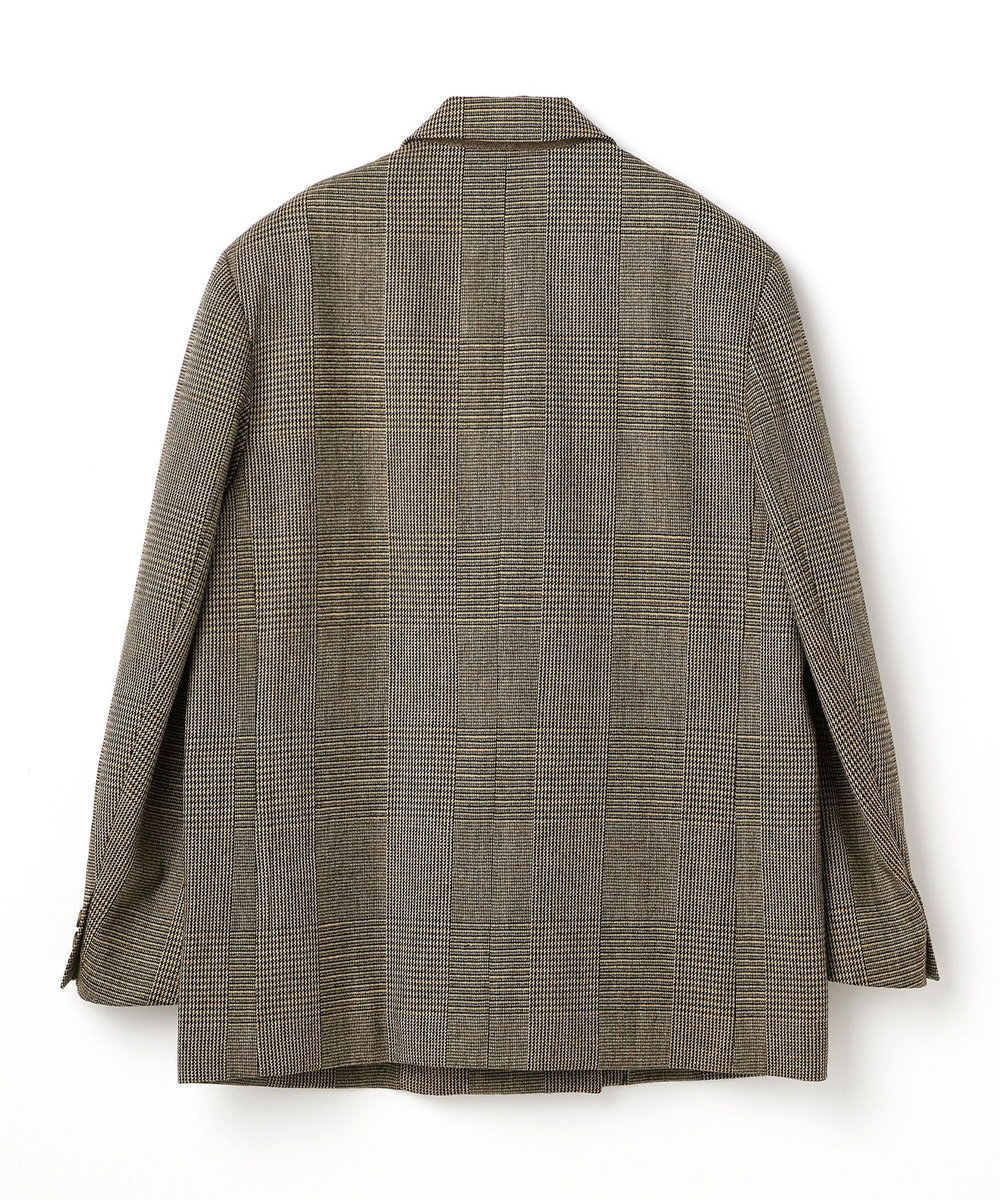 1er Arrondissement グレンチェック オーバージャケット チェック