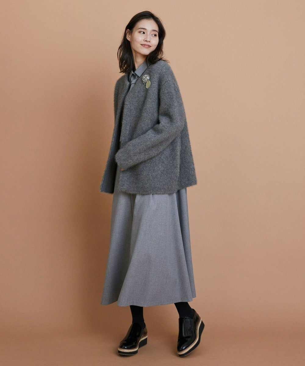 L'EQUIPE ビジューシャワーブローチ シルバー