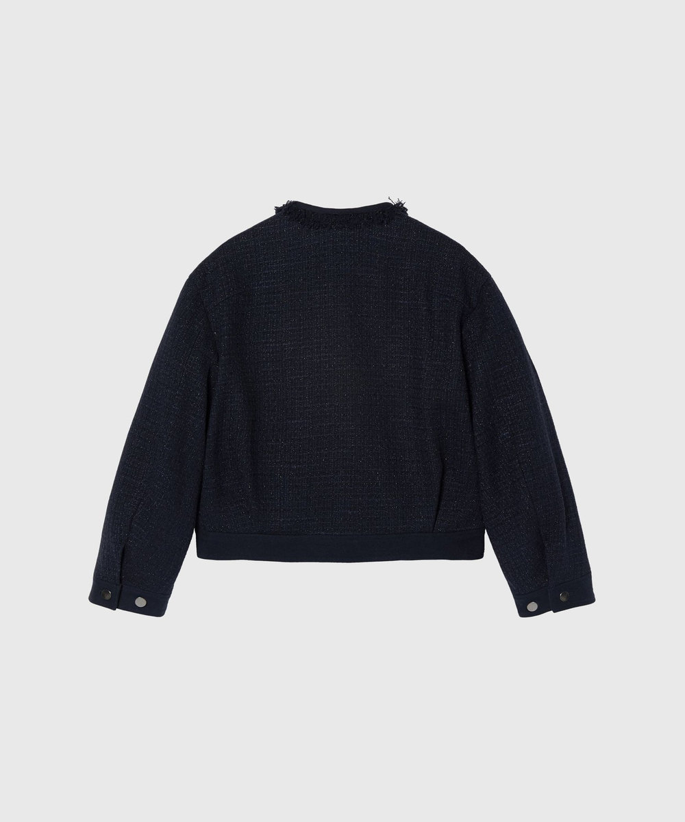 DÉPAREILLÉ COTTON TWEED JACKET / コットンツィードジャケット ネイビー