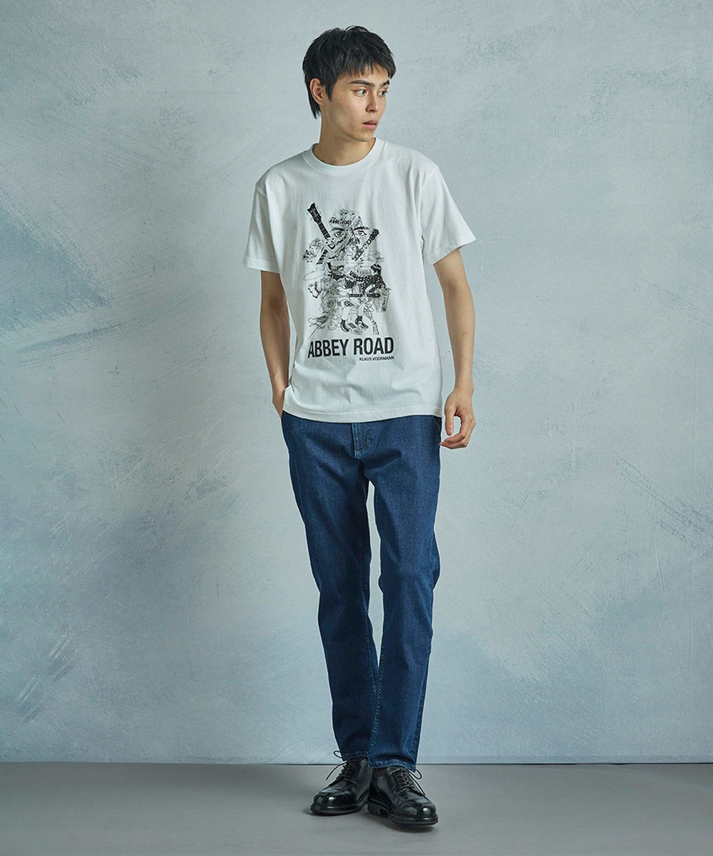 MEN'S BIGI 【THE CULTURE CODE x Klaus Voormann x MEN'S BIGI 】 別注プリントTシャツ＜Abbey Road＞ ホワイト