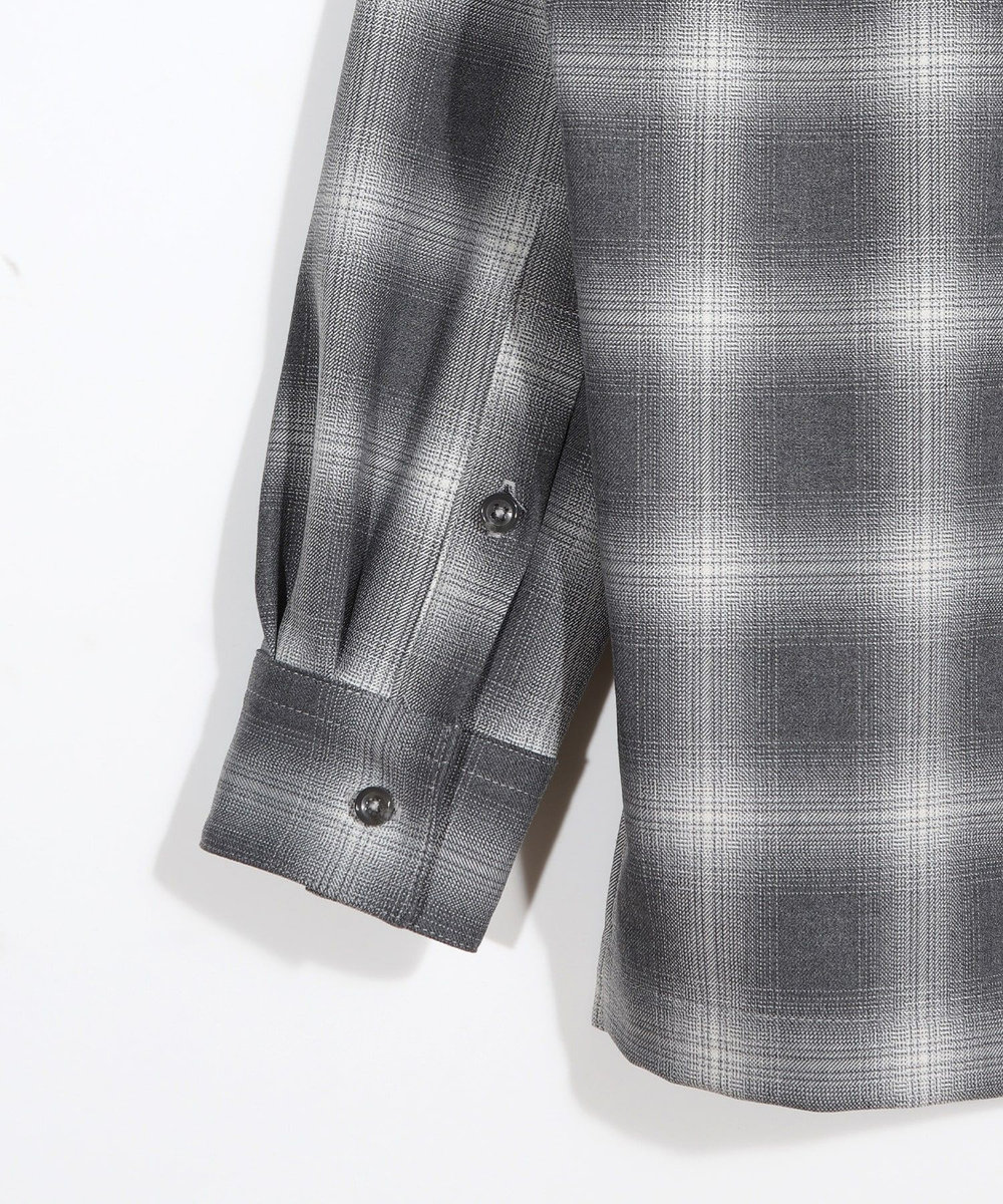MEN'S BIGI ダブルポケットオンブレーチェックシャツ＜ストレッチ＞ グレー系その他