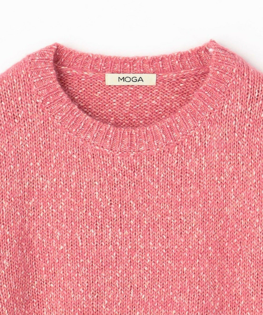 MOGA Lサイズ（大きいサイズ） 【大きいサイズ】NUBESクルーネックニット グレー
