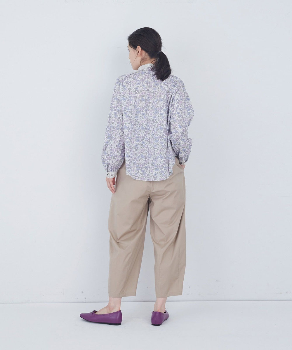 ADIEU TRISTESSE リバティプリントパッチワークブラウス パープル系その他