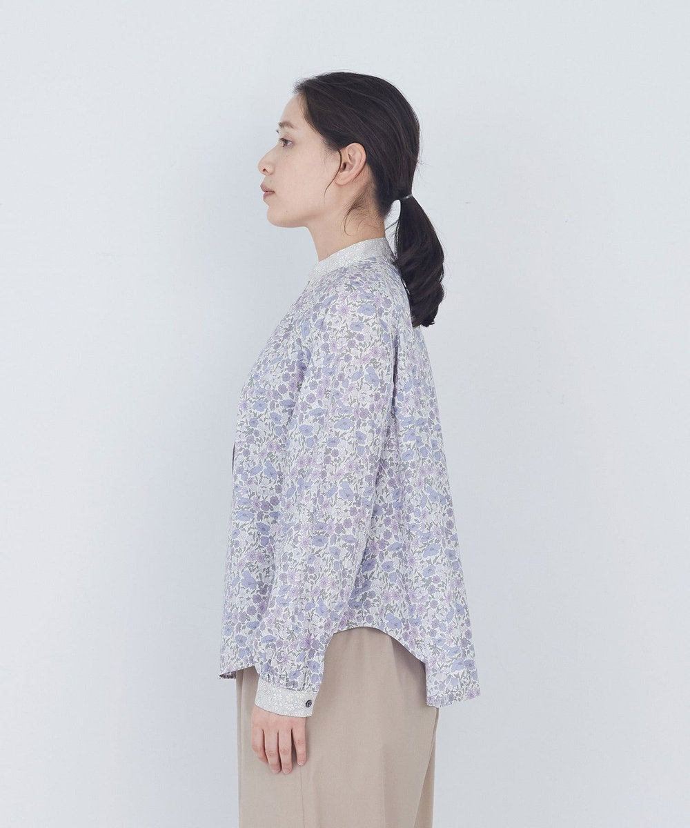 ADIEU TRISTESSE リバティプリントパッチワークブラウス パープル系その他