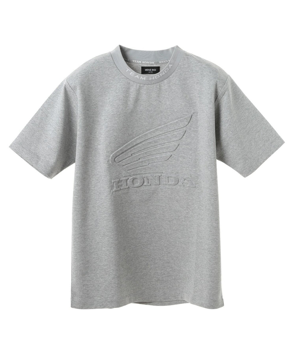 MEN'S BIGI 【HONDA / ホンダ】別注 バイクエンブレムTEE グレー
