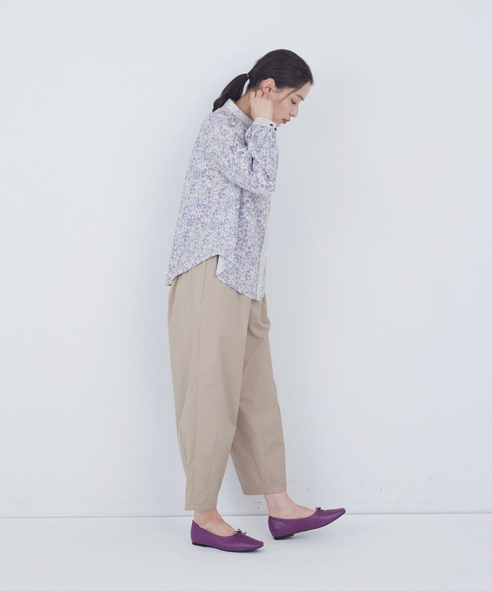 ADIEU TRISTESSE リバティプリントパッチワークブラウス パープル系その他