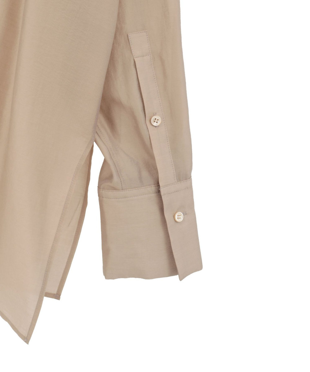 1er Arrondissement シアーテンセルシャツ ベージュ