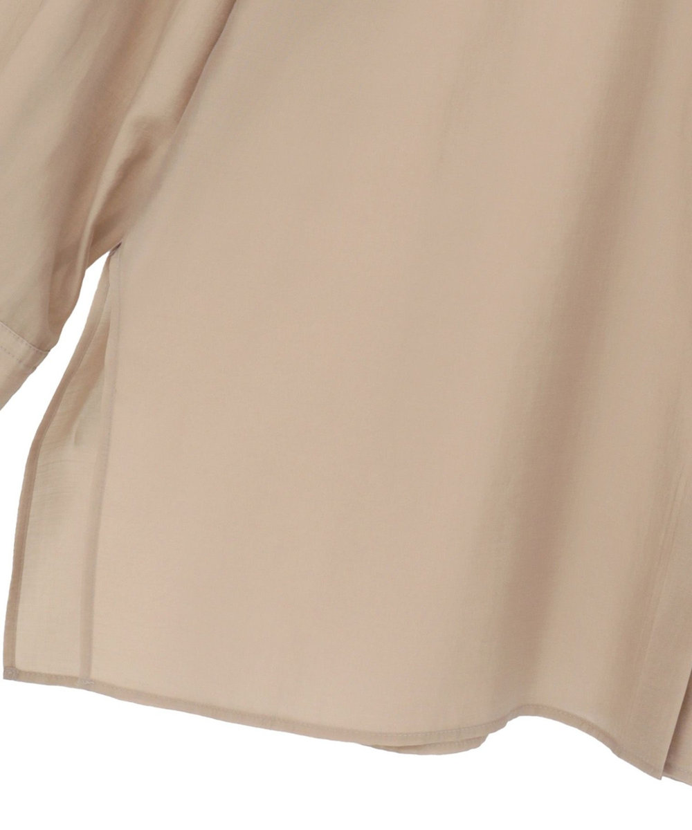 1er Arrondissement シアーテンセルシャツ ベージュ