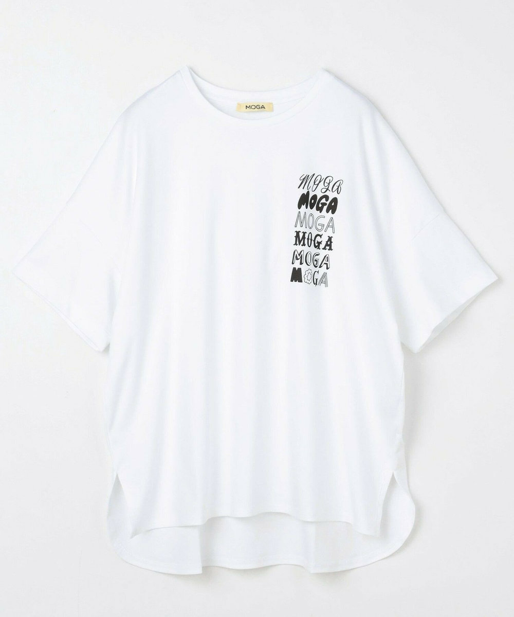 MOGA Lサイズ（大きいサイズ） 【大きいサイズ】SHOGO SEKINE×MOGA コラボプリントT [Various MOGA print1] オフホワイト