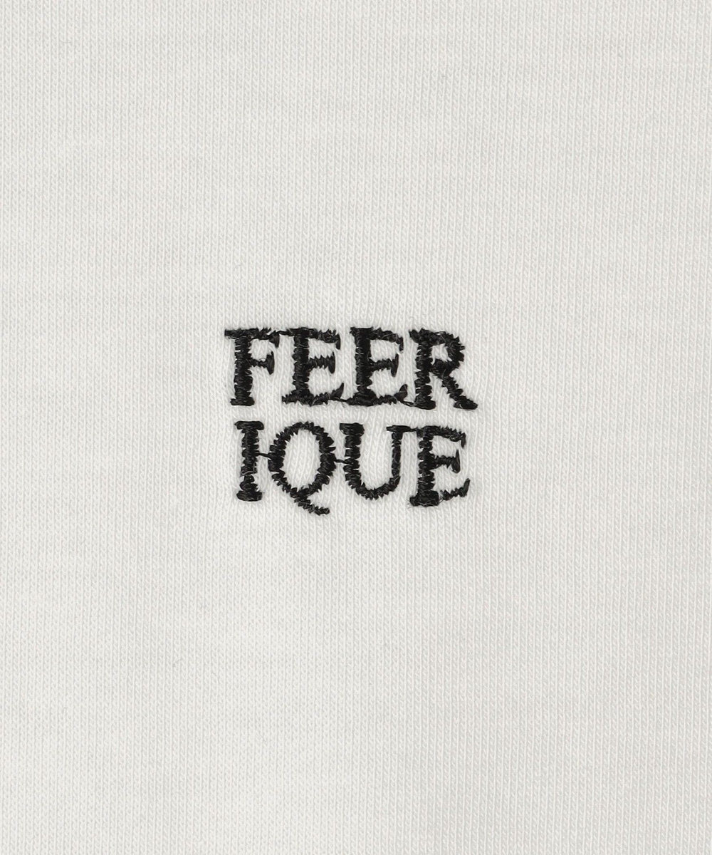 feerique feerique 37.5天竺ロゴプルオーバー ホワイト