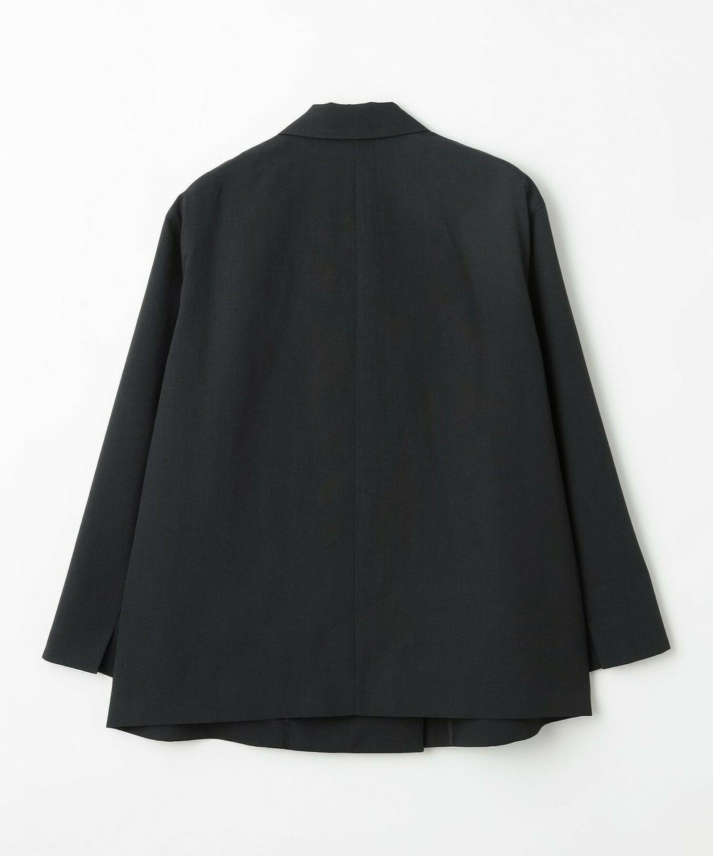 MOGA Lサイズ（大きいサイズ） 【大きいサイズ】ポリエステルワッシャーダブルブレストボクシージャケット ブラック