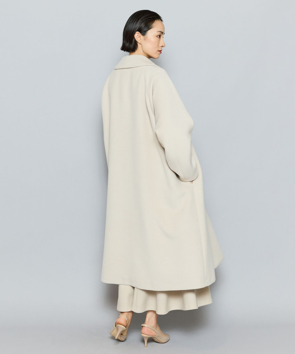 L'EQUIPE COUTURIER スーリーアルパカウールコート グレイッシュベージュ