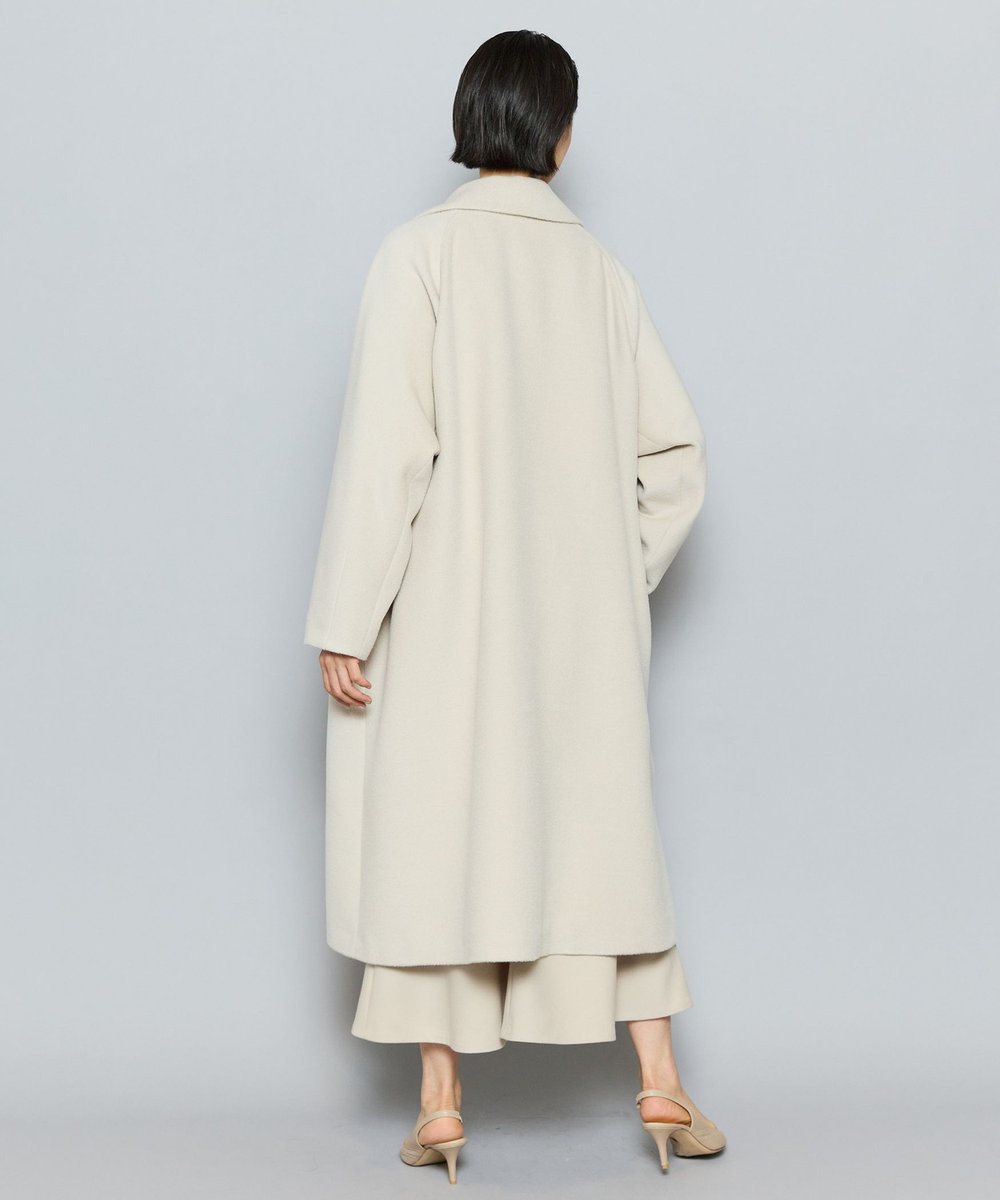 L'EQUIPE COUTURIER スーリーアルパカウールコート グレイッシュベージュ