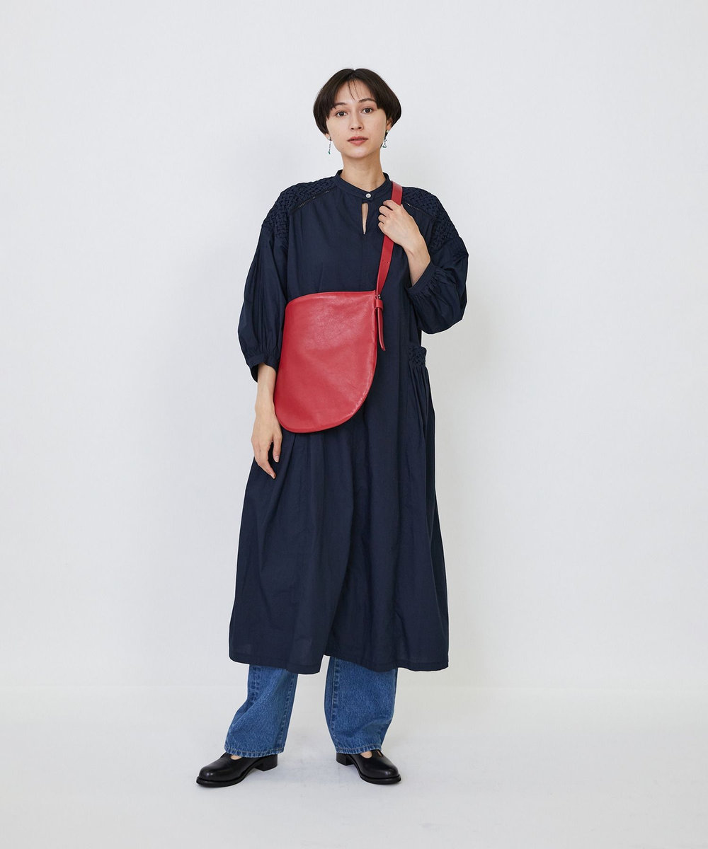 LOISIR 【Bucket Baggage】【別注カラー】＜Orange Piece Shoulder ＞ショルダーバッグ LL レッド