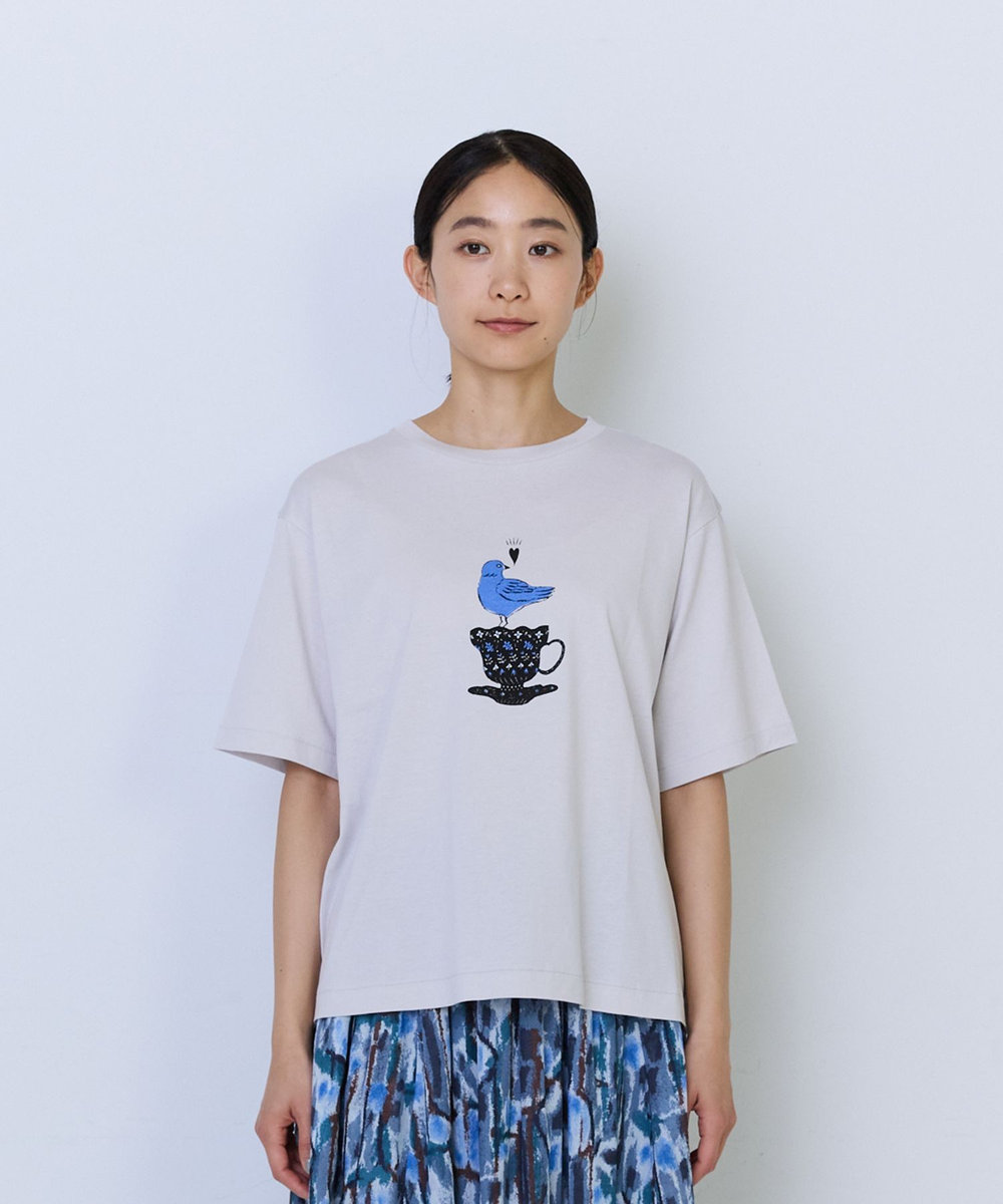 ADIEU TRISTESSE 杉本さなえさん コラボTシャツ グレー