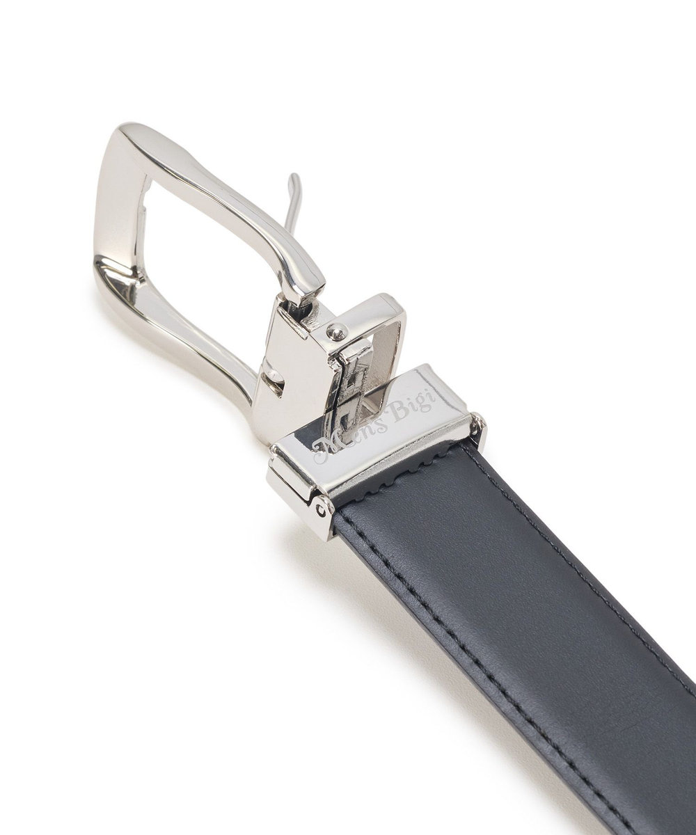 MEN'S BIGI アドバンレザーリバーシブルドレスベルト バーガンディー
