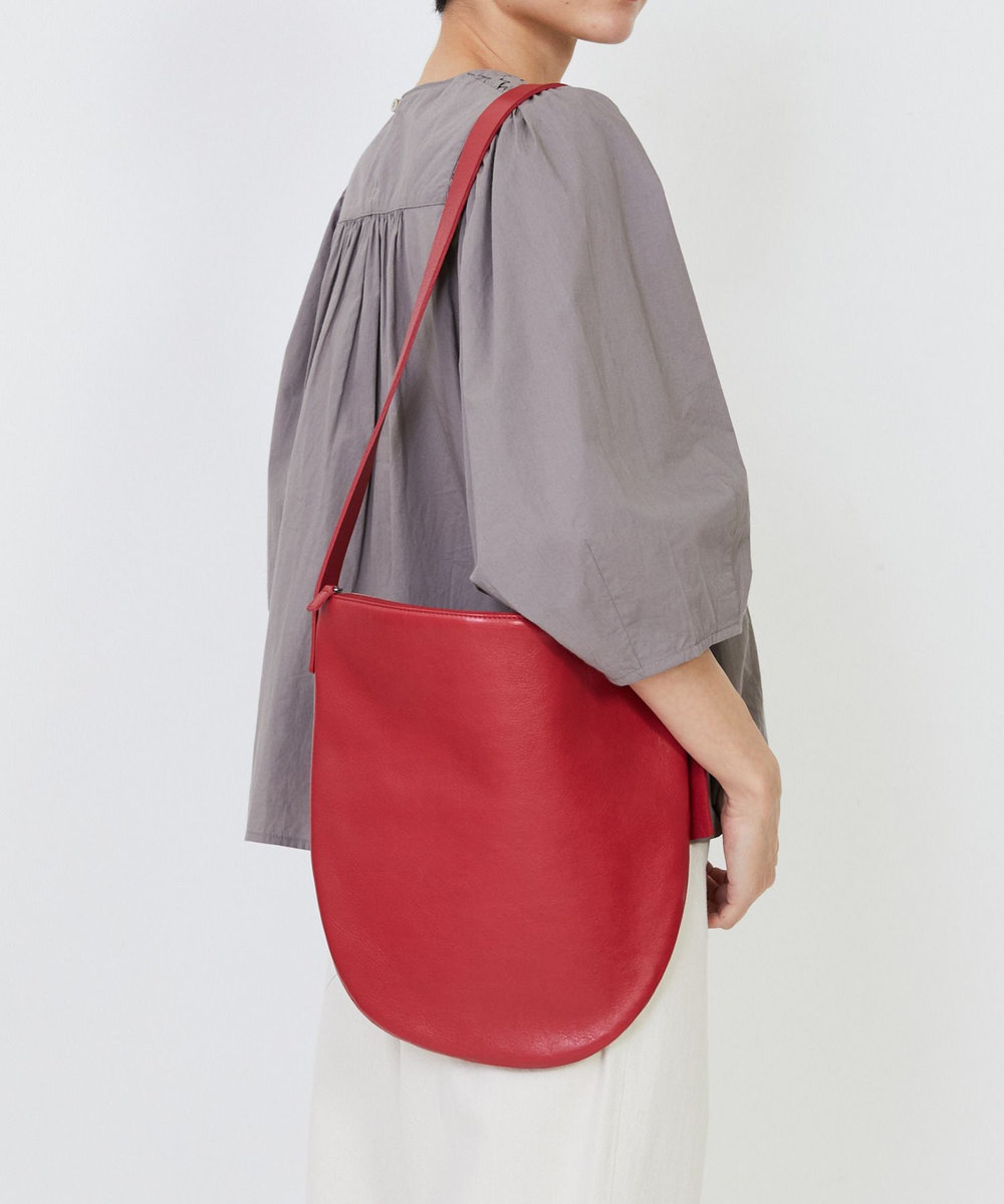 LOISIR 【Bucket Baggage】【別注カラー】＜Orange Piece Shoulder ＞ショルダーバッグ LL レッド