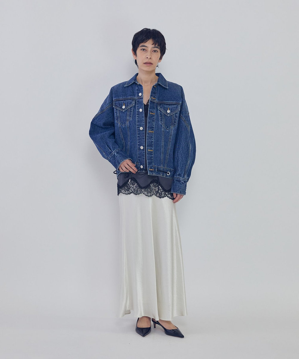 1er Arrondissement ドルマンデニムジャケット インディゴブルー
